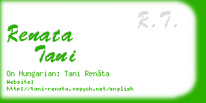 renata tani business card
